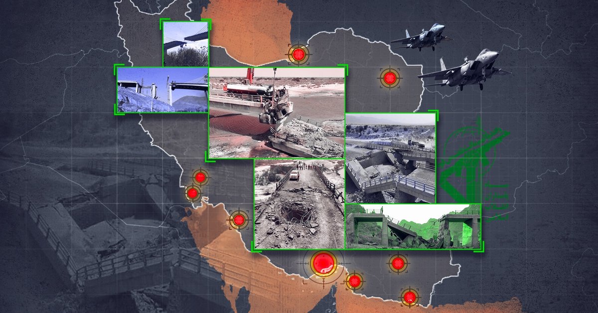 670 bridges, 380 tunnels: The network that moves Iran's army and its missiles