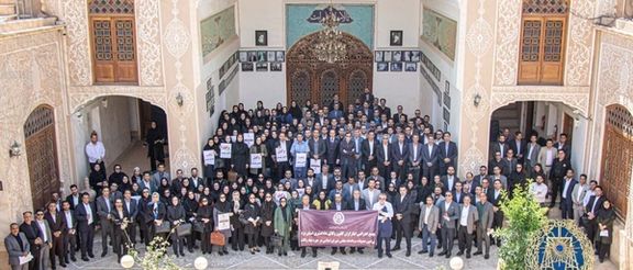 Lawyers protest in the city of Yazd, central Iran (A)