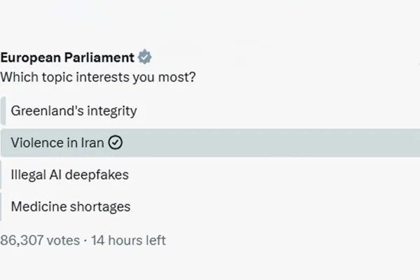 مخاطبان پارلمان اروپا: خشونت در ایران مهمترین موضوع است