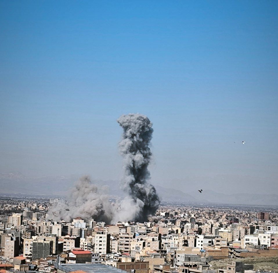 تصویر مربوط به حملات در ارومیه است.