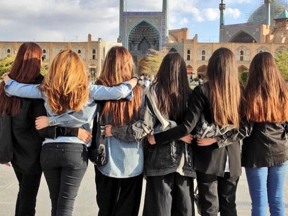 Some Iranian women unveiling in public