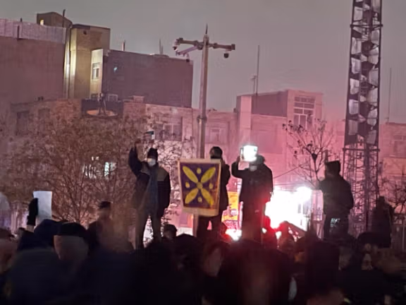 تصویری از تجمع مردم در کرج در روز ۱۸ دی