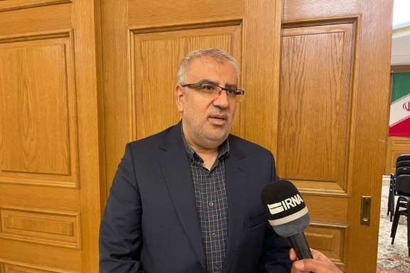 Iran's oil minister Javad Owji speaking to IRNA