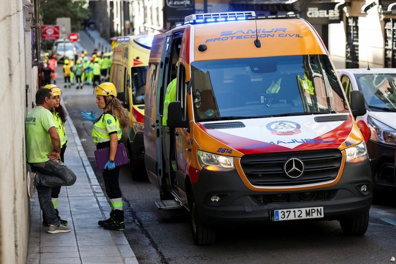 فرو ریختن ساختمانی در مرکز مادرید چهار کشته بر جا گذاشت