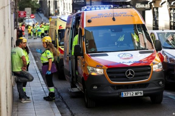 فرو ریختن ساختمانی در مرکز مادرید چهار کشته بر جا گذاشت