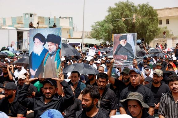Supporters of Iraq's influential cleric Muqtada al-Sadr during a rally