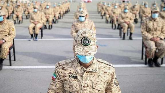 A group of Iranian conscripts