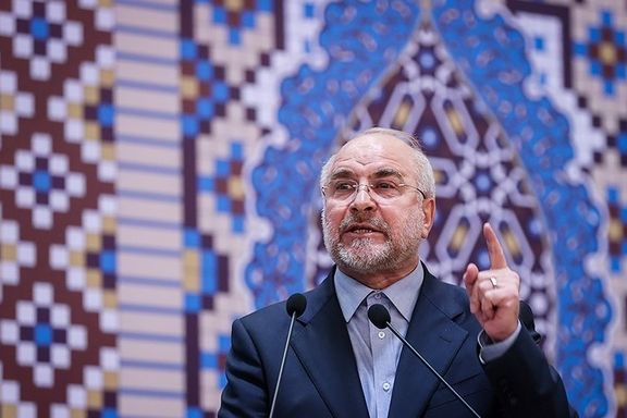 Mohammad Bagher Ghalibaf, Iran's parliament speaker. April 18, 2022
