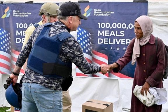 استیو ویتکاف در بازدید از یک پایگاه توزیع کمکهای بشردوستانه در غزه