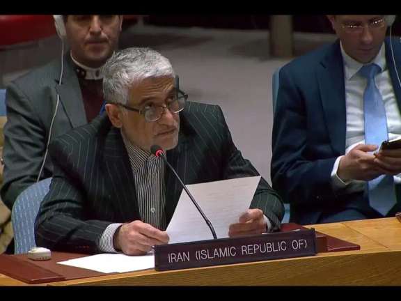 Iran’s ambassador to the UN Amir Saeed Iravani