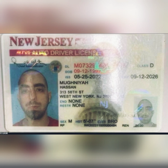 The fake driver's license that was found on Hadi Matar when he was arrested contained the names of two Hezbollah commanders.