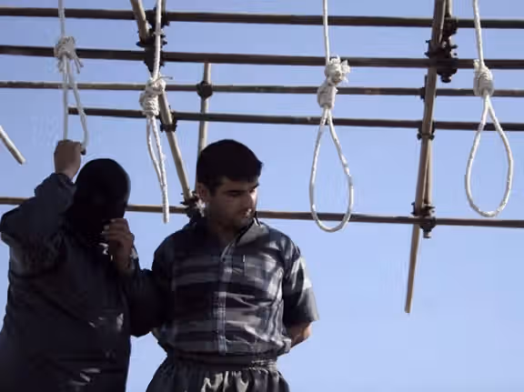 A public execution in Iran
