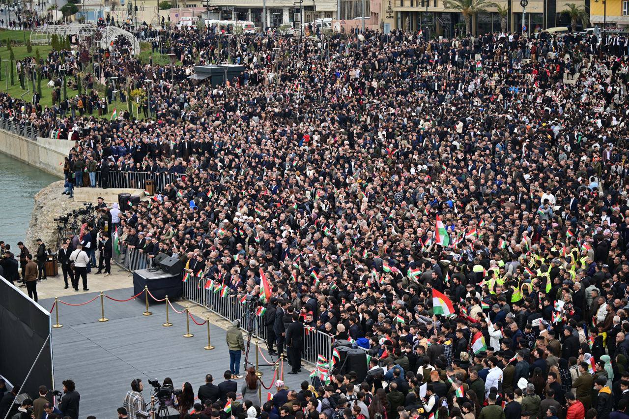 دفاع دوباره تهران از حمله موشکی به اربیل در پی تجمع اعتراضی گسترده در کردستان عراق