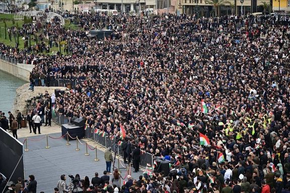 دفاع دوباره تهران از حمله موشکی به اربیل در پی تجمع اعتراضی گسترده در کردستان عراق