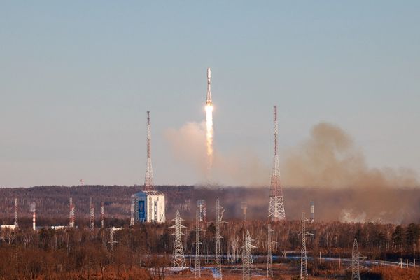 Russia launches Soyuz carrying two Iranian satellites