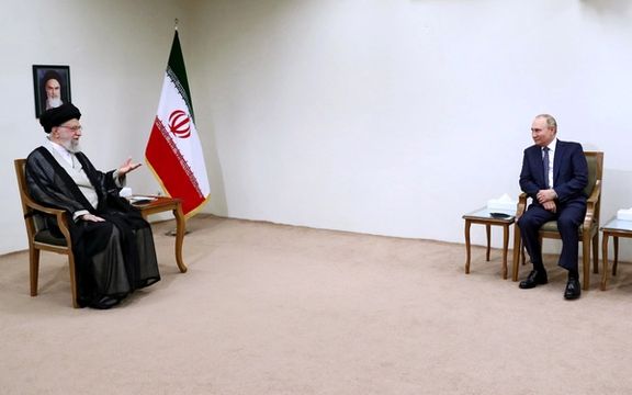 Khamenei and Putin meeting in the afternoon of July 19, 2022