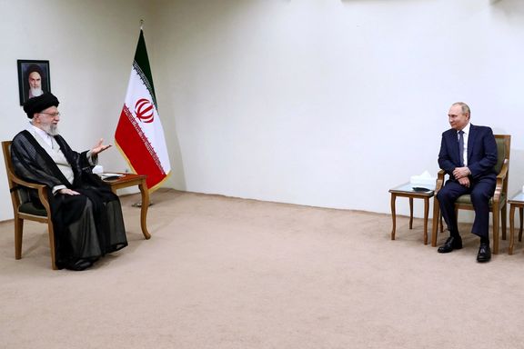 Khamenei and Putin meeting in the afternoon of July 19, 2022