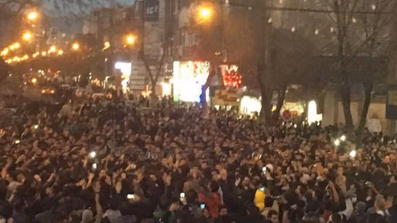 حضور شهروندان در اعتراضات زنجان؛ دیماه ۱۳۹۶