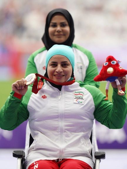 هفتمین برنز ایران در پارالمپیک پاریس بهنام الهام صالحی