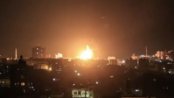 An Israeli airstrike in Syria