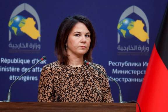 Germany's Foreign Minister Annalena Baerbock in Baghdad. March 7, 2023