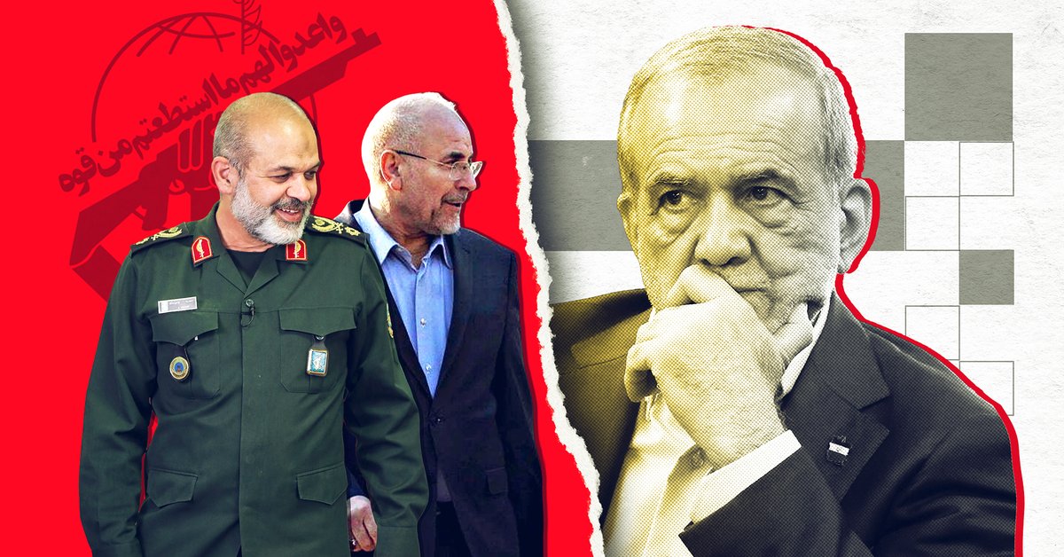 IRGC chief backs state broadcaster amid clashes with Pezeshkian, Ghalibaf