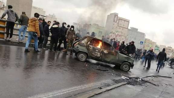 Protests on November 15, 2019 when government raised Gasoline prices in Iran.