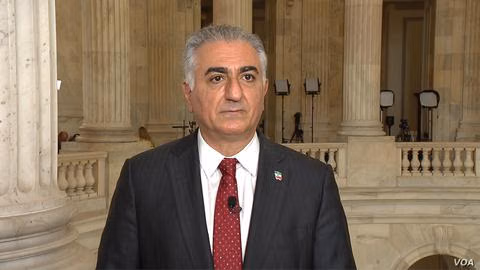 Exiled former crown prince Reza Pahlavi