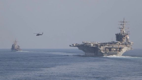 Dwight D. Eisenhower aircraft carrier in the Persian Gulf. November 26, 2023