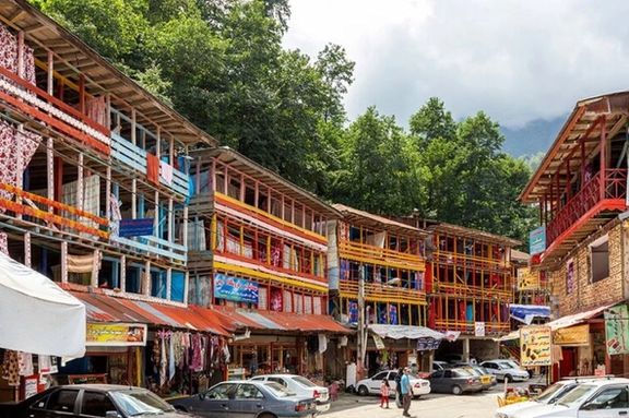 روستای امامزاده ابراهیم شفت پیش از آتشسوزی