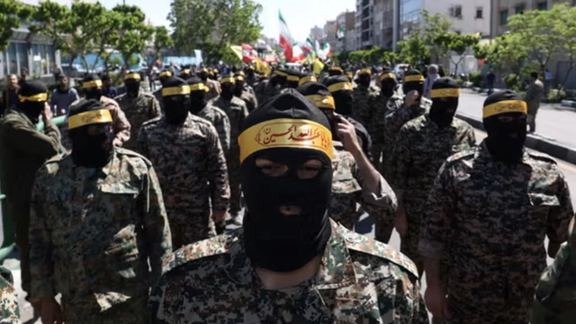 File photo of Iran's Revolutionary Guard forces