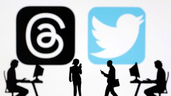 Meta Threads and Twitter app logos are seen in this illustration taken, July 6, 2023.
