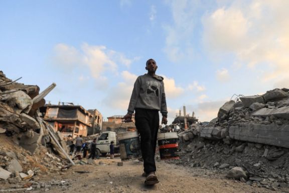 ویرانیهای به جا مانده از درگیریها در نوار غزه، ۱۶ بهمن