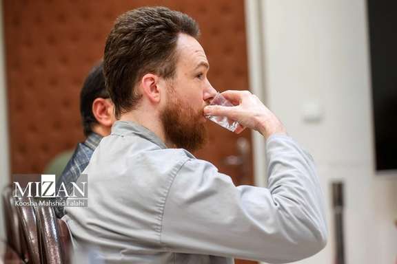 Swedish EU employee Johan Floderus attends a court session in Tehran, Iran, January 28, 2024.