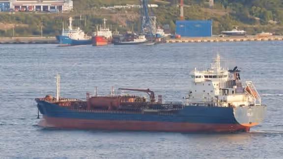 A tanker carrying Iranian crude oil