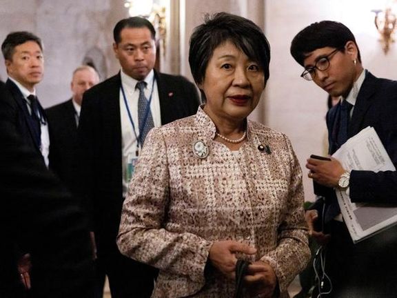 Japanese Foreign Minister Yoko Kamikawa arrives to a meeting with Secretary of State Antony Blinken, September 18, 2023, in New York.