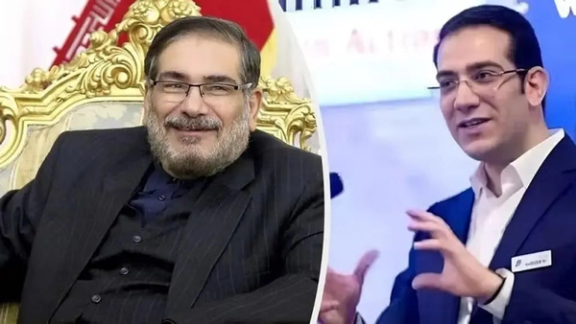 Iran's former Supreme National Security Council Chief Ali Shamkhani (left) and his son Hossein Shamkhani (right)