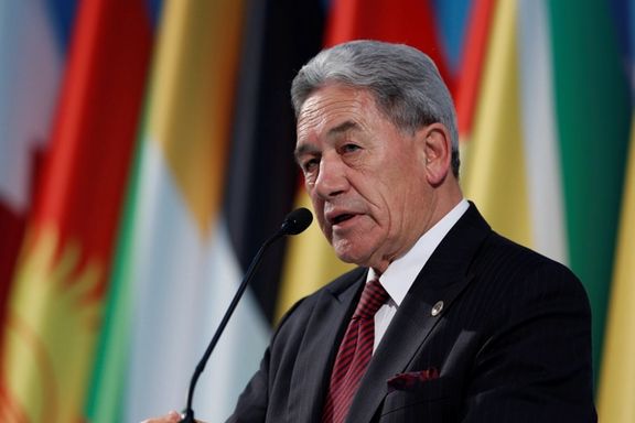 New Zealand's Foreign Minister Winston Peters
