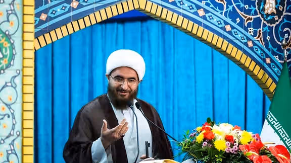 Tehran Friday Prayer Imam Mohammad-Javad Haj Ali Akbari. October 22, 2021