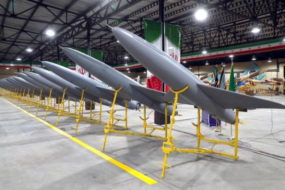 Drones are seen at a site at an undisclosed location in Iran, in this handout image obtained on April 20, 2023.