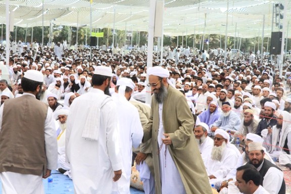 Iran's top Sunni cleric Mowlavi Abdolhamid during a religious graduation ceremony in Zahedan