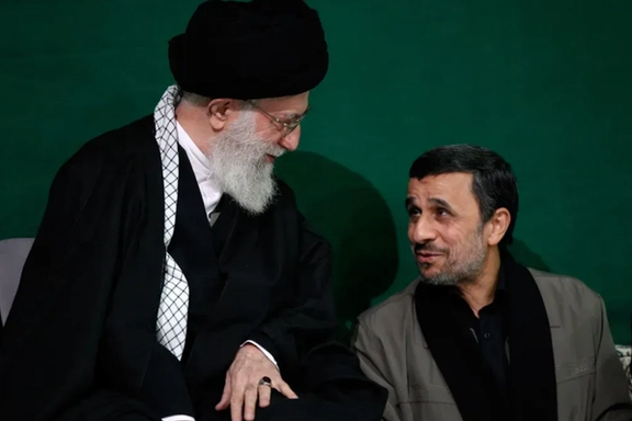 Supreme Leader Ali Khamenei (L) Mahmoud Ahmadinejad (R), 2011 (undated)