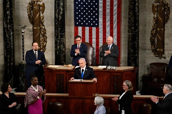 نتانیاهو درباره معترضان خارج کنگره: رسما تبدیل به «احمقهای مفید» ایران شدهاید
