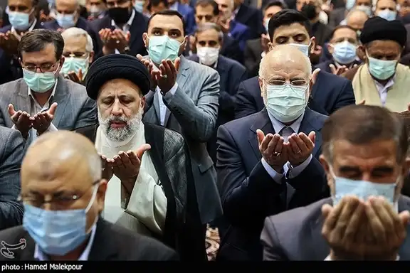 Prayer at a joint meeting of the presidential administration and parliament. April 18, 2022
