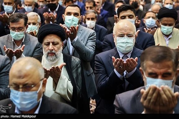 Prayer at a joint meeting of the presidential administration and parliament. April 18, 2022