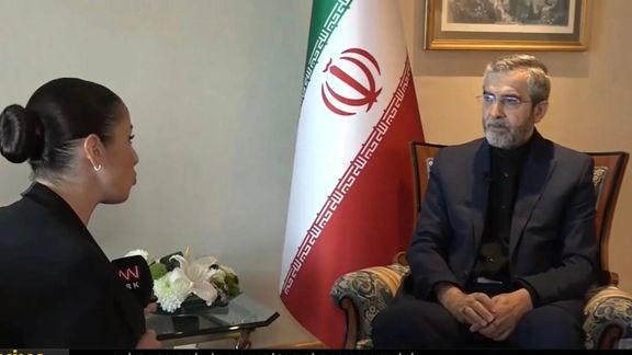 Iran's Acting FM Ali Bagheri speaking to CNN TÜRK, June 8, 2024.