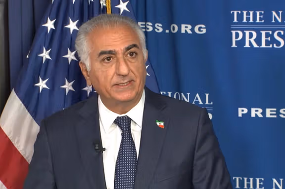 Iranian Exiled Crown Prince Reza Pahlavi, speaking on January 28 at a National Press Club Newsmakers event on the need for freedom, democracy and human rights for the Iranian people.