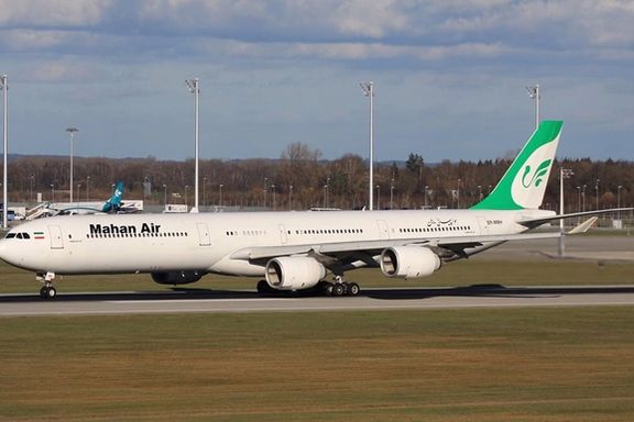 An Airbus 340 operated by Mahan Air