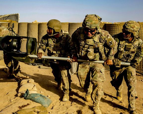 US troops seen during drills in Syria in June 2021