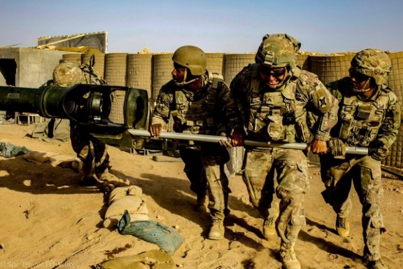 US troops in Syria conducting drills in June 2021